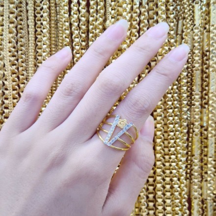 แหวน 1 สลึง แฟนซี2สี