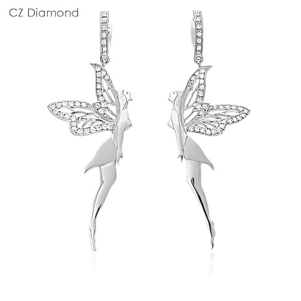 ต่างหูห้อยนางฟ้า