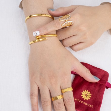 แหวน 2 สลึง ลายแฟนซี 2สี