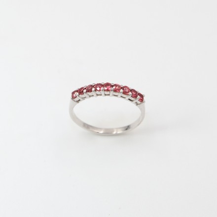 แหวนเงินหัวพลอย Red Sapphire