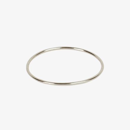 กำไลสวมกลมเกลี้ยง 1 บาท ชุบWhite Gold(ทองคำขาว)