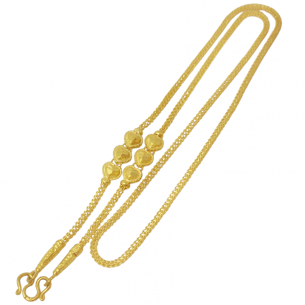 สร้อยคอ 2 สลึง เกล็ดดาวตั่นหัวใจแพ