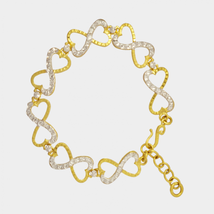 สร้อยข้อมือ 2 สลึง อินฟินิตี้2สี