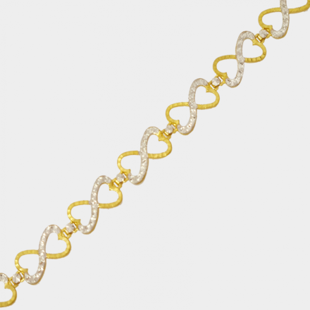 สร้อยข้อมือ 2 สลึง อินฟินิตี้2สี